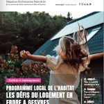 Première de couverture du magazine Erdre & Gesvres le mag de jznvier 2025. Une femme s'épanouit dans son jardin