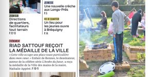 Première de couverture du magazine ici rennes. le journal d'info municipal de janvier, février. Avec toutes les actualités de rennes et ses quartiers